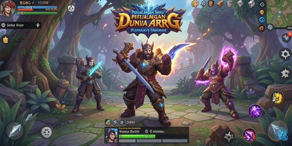 Screenshot tampilan gameplay seru dari game ARPG 8G8G.