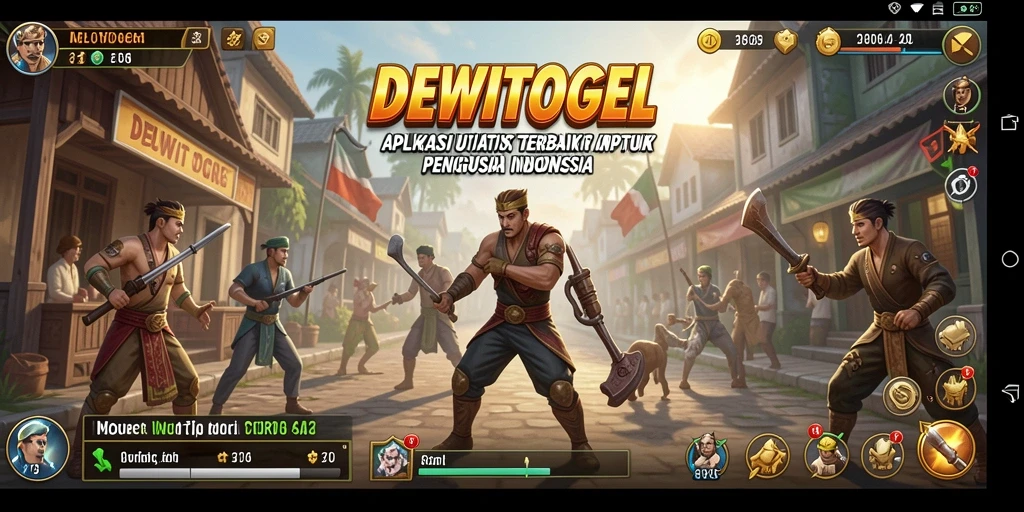 Tampilan utama DEWITOGEL menunjukkan fitur utilitas yang intuitif.