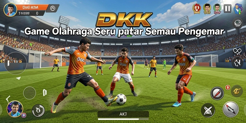 Tampilan menarik dari gameplay <strong>DKK</strong> yang penuh aksi olahraga.
