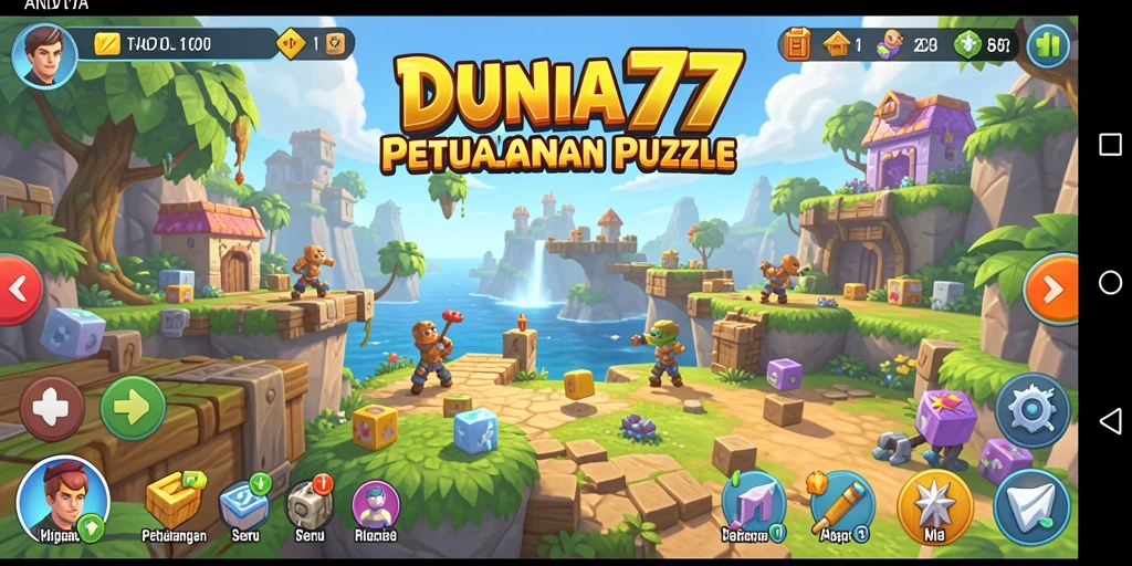 Tampilan gameplay DUNIA77 yang menantang dan menarik.