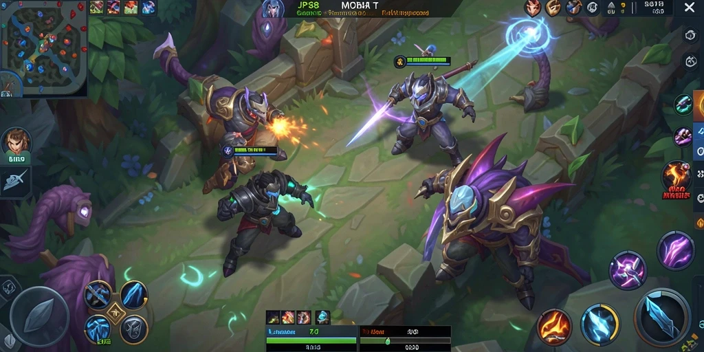 Tampilan gameplay MOBA JPS88 yang mendebarkan dan penuh aksi.