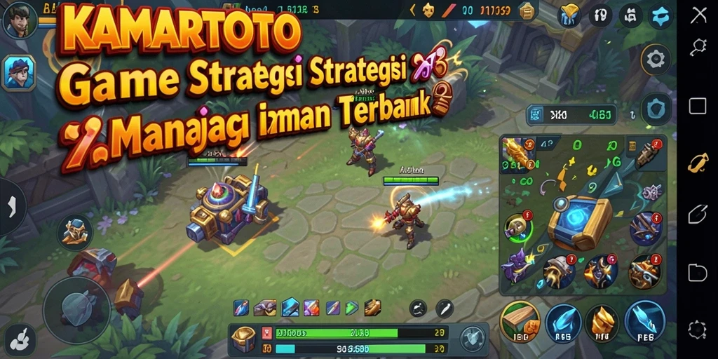 Tangkapan layar KAMARTOTO menampilkan gameplay strategi yang intens.