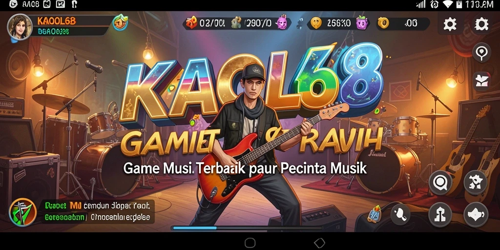 Tangkapan layar KAOL68 menampilkan pengguna yang bernyanyi dalam fitur karaoke yang menyenangkan.