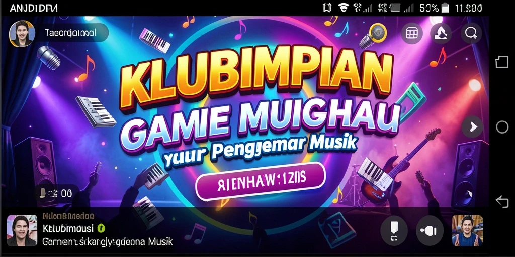 Screenshot gameplay KLUBIMPIAN menampilkan antarmuka interaktif yang menarik.