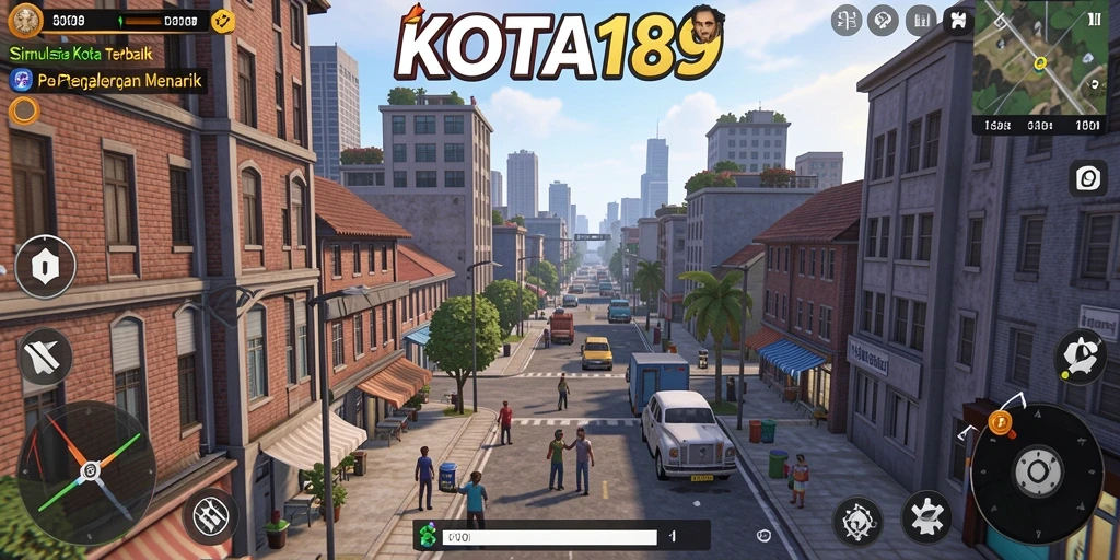 Tampilan gameplay KOTA189 dengan pengelolaan kota yang menarik.