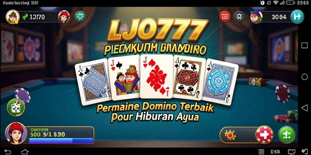 Tampilan gameplay seru Domino dengan grafik menarik di LJO777.