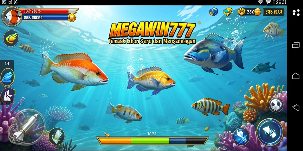 Tangkapan layar menampilkan permainan seru Tembak Ikan di MEGAWIN777.