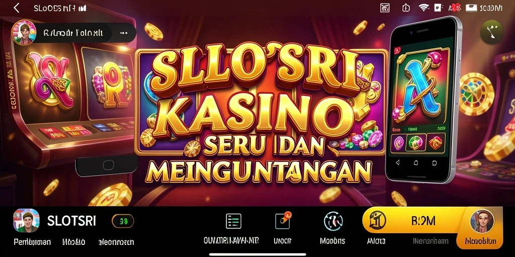 Screenshot SLOTSRI menampilkan gameplay kasino yang seru.