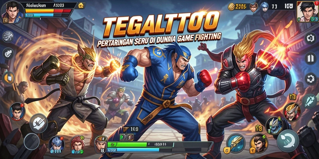 Screenshot game TEGALTOTO menampilkan momen epik pertarungan karakter.