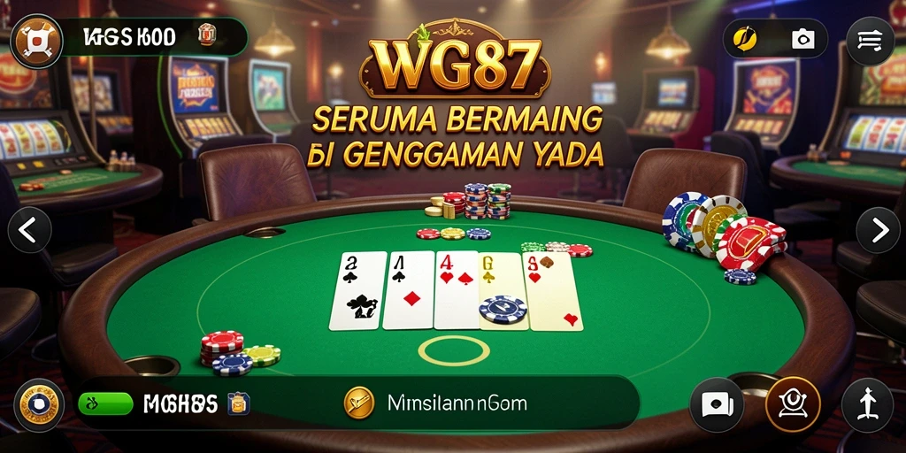 Screenshot utama WG87 menampilkan pengalaman bermain Kasino yang menarik.