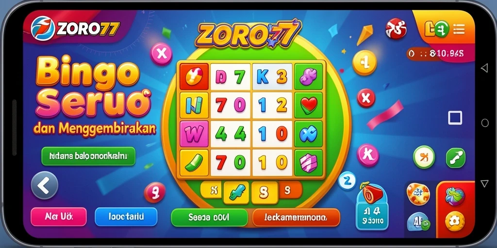 Tampilan gameplay Bingo yang menarik dan interaktif di ZORO77.